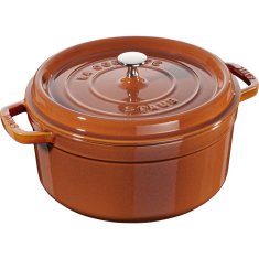 Staub Staub kulatý litinový hrnec 5,2 l, skořice 405112970