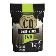 DELIKAN CD Lamb and Rice 23/11 3kg Kompletní superprémiové krmivo s jehněčím masem a rýží pro psy středních a velkých plemen