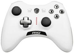 MSI gamepad FORCE GC20 V2 WHITE/ drátový/ OTG/ USB/ pro PC, PS3, Android