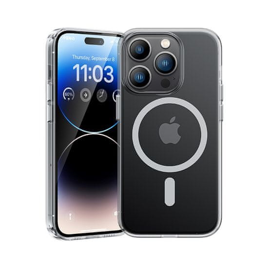 Benks Zadní magnetický kryt Crystal pro iPhone 15 Pro transparentní