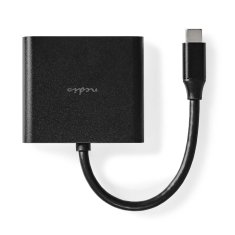 Nedis CCGB64770BK01 multiport adaptér USB-C na USB-C + USB 3.0 + HDMI, 5 Gbps, černá