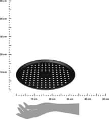 Dekorstyle Plech na pizzu LAMELA 33 cm černý