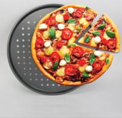 Dekorstyle Plech na pizzu LAMELA 33 cm černý