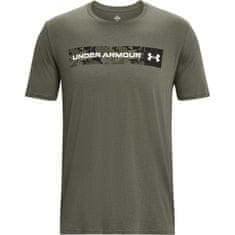 Under Armour Tričko olivové L Camo Chest Stripe