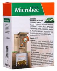 BROS Složení Microbec ultra pro latríny a suché záchody 4x30g