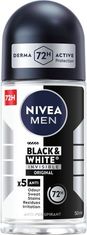 Nivea Kuličkový antiperspirant pro muže Invisible For Black & White Original 50 ml