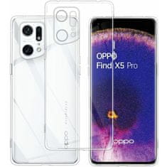 Techsuit Průhledné ochranné pouzdro pro Oppo Find X5 Pro - Transparentní KP36674