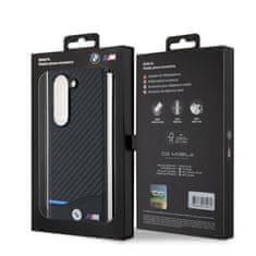 Bmw Zadní kryt M PU Carbon Blue Line pro Samsung Galaxy Z Fold 6 Black