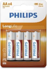 Philips Baterie R6L4B/10 LongLife 4x AA (1,5V)