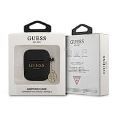 Guess GUA2LSC4EK pouzdro na Airpods 2. Generace / 1. Generace black Charm Collection 4G