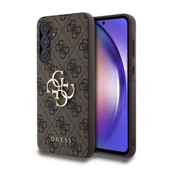 Guess hard kryt na Samsung Galaxy A55 5G Hnědý 4G Big Metal Logo