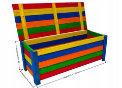 TopKing Zahradní box na hračky 120x48x46 cm