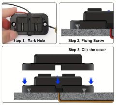 HADEX Napájecí zdířka 12-24V USB-A QC + USB-C PD