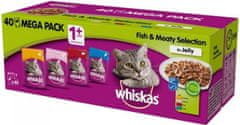 TopKing WHISKAS Adult 40x100g Ryby a tradiční příchutě