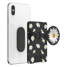 PopSockets PopWallet+ White Daisy, pouzdro na karty/vizitky apod. s integrovaným PopGrip Gen.2