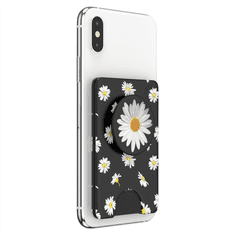 PopSockets PopWallet+ White Daisy, pouzdro na karty/vizitky apod. s integrovaným PopGrip Gen.2