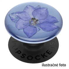 PopSockets PopGrip Gen.2, Pressed Flower Larkspur Purple, fialový kvítek zalitý v pryskyřici