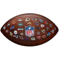 Wilson Míče na rugby hnědé 7 Nfl JR Throwback FB 32 Team Logo Ball