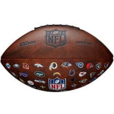 Wilson Míče na rugby hnědé 7 Nfl JR Throwback FB 32 Team Logo Ball