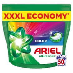 Ariel Color Allin1, kapsle na praní, 50 praní