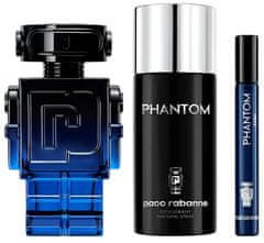 Paco Rabanne Phantom Intense - EDP 100 ml + deodorant ve spreji 150 ml + EDP 10 ml