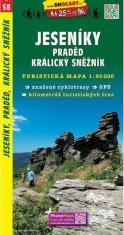 Jeseníky, Praděd, Kralický Sněžník 1:50T - turist .mapa