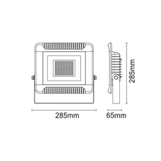 ACA Lightning  LED venkovní reflektor X 150W/230V/4000K/13100Lm/120°/IP66, černý