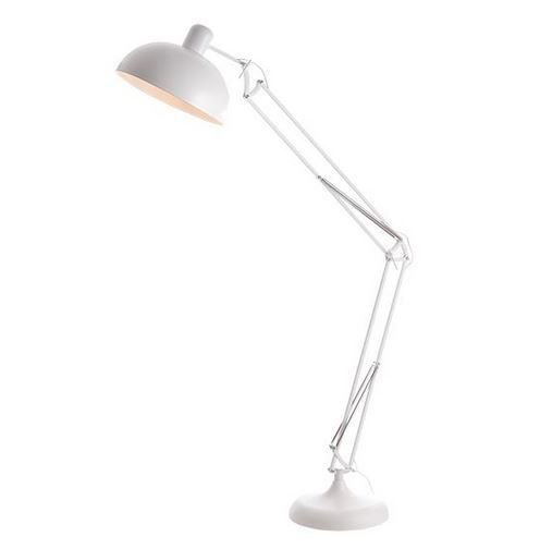 ACA  Retro stojací lampa FREDDIE max. 60W/E27/230V/IP20, matná bílá