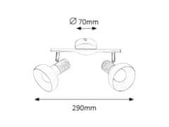 Rabalux Rabalux bodové svítidlo Holly E14 2x MAX 40W bílá 5944