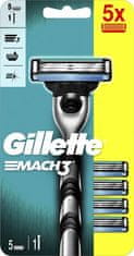 Gillette Holicí strojek Mach3 + 5 hlavic