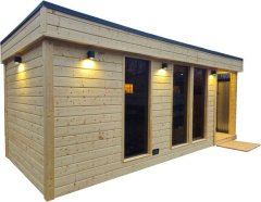 TopKing Zahradní sauna + vana Premium 6,2x2,65m