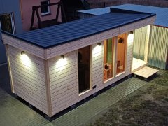 TopKing Zahradní sauna + vana Premium 6,2x2,65m