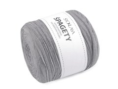 Kraftika 1ks 19 melír šedá sv. různé odstíny špagety / příze 750 g