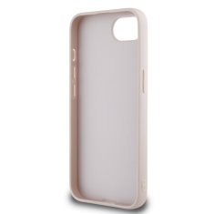 Guess Zadní kryt PU 4G Metal Logo pro iPhone 16e Pink