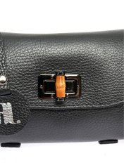 Dámská kožená crossbody kabelka AL1874 Nero