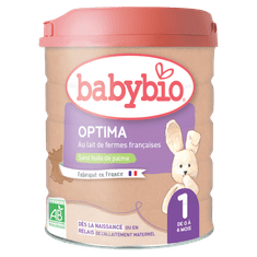 Babybio Optima 1 počáteční kojenecké bio mléko s probiotiky a prebiotiky 800 g