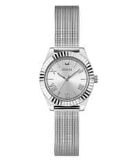 Guess Ladies Silver Tone Analog Watch s diamantem GW0842L1