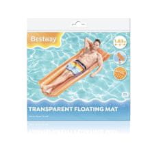 Bestway Nafukovací lehátko Transparent 1,83 m x 76 cm