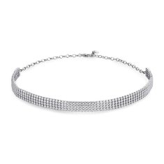 Brosway Třpytivý tenisový náhrdelník Choker Desideri BEIN021