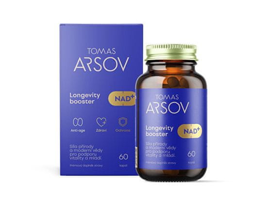 Tomas Arsov Longevity booster NAD+ doplněk stravy 60 kapslí