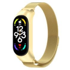 BStrap Milanese řemínek na Xiaomi Mi Band 7, gold