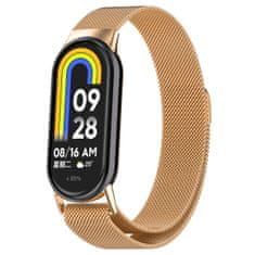 BStrap Milanese řemínek na Xiaomi Mi Band 8, rose gold