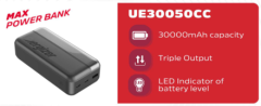 Energizer Powerbanka UE30050CC 30000mAh Power bank Black