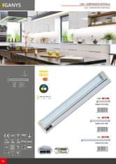 Ecolite Ecolite kuchyňské LED svítidlo 15W,CCT,1200lm,92cm,stříbrná TL2016-CCT/15W