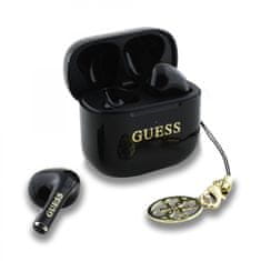 Guess Bezdrátová sluchátka Classic Logo Charm TWS Black