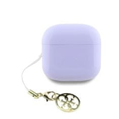 Guess Bezdrátová sluchátka Classic Logo Charm TWS Purple