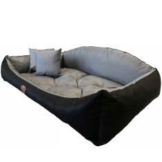 EDANTI Pelíšek Pro Psy Voděodolná Sofa 130X105 Cm Shell Podestýlka Polštáře Gauč Pohovka Šedá