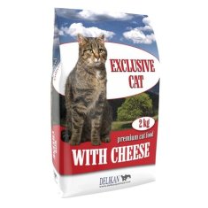 DELIKAN EXCLUSIVE CAT Cheese 2kg Krmivo pro vnější a vnitřní kočky s příchutí sýra