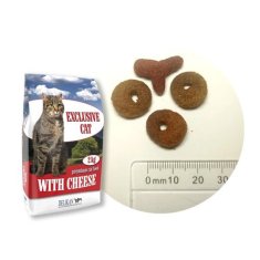 DELIKAN EXCLUSIVE CAT Cheese 2kg Krmivo pro vnější a vnitřní kočky s příchutí sýra