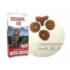 DELIKAN EXCLUSIVE CAT Cheese 10kg Krmivo pro vnější a vnitřní kočky s příchutí sýra